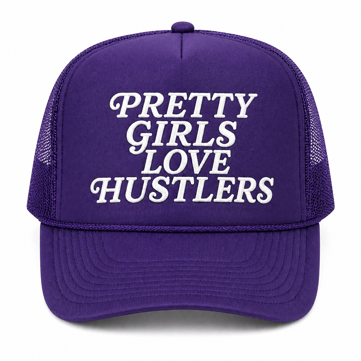 Pretty Girls Love Hustlers(trucker foam snapback)
