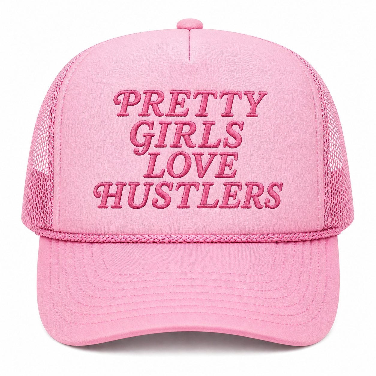 Pretty Girls Love Hustlers(trucker foam snapback)￼