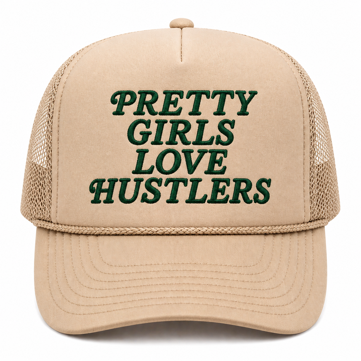 Pretty Girls Love Hustlers(trucker foam snapback)￼