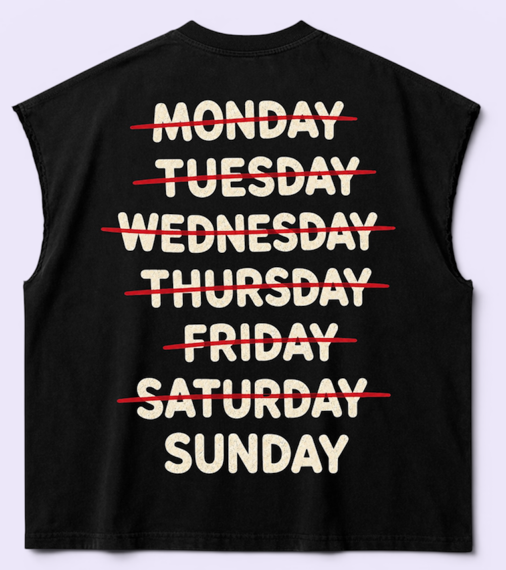 Make Sundays Lit Again(cutoff sleeves)