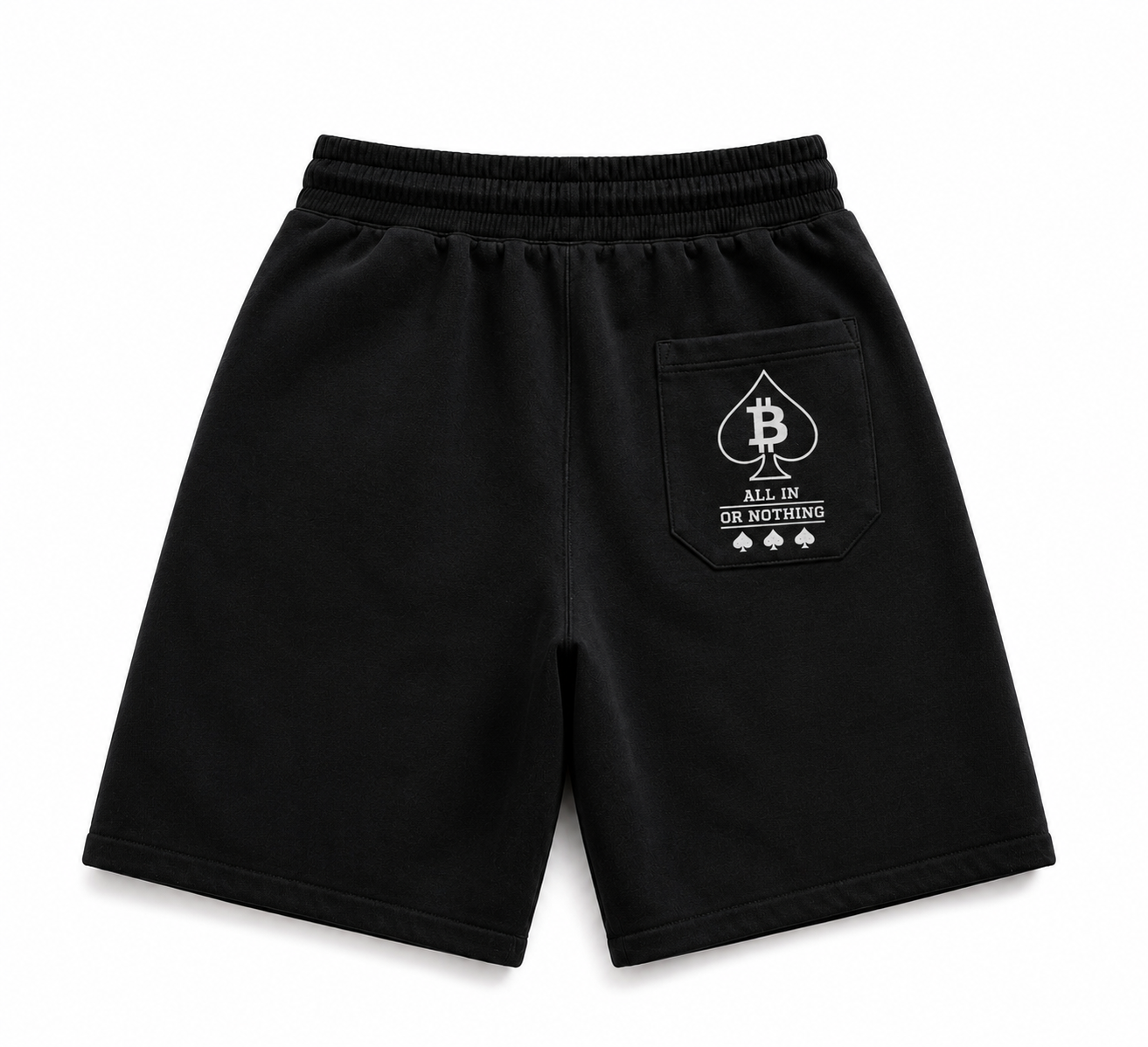 Send Bitcoin(Play The Hand Dealt) Premium Fleece Shorts