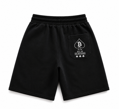 Send Bitcoin(Play The Hand Dealt) Premium Fleece Shorts